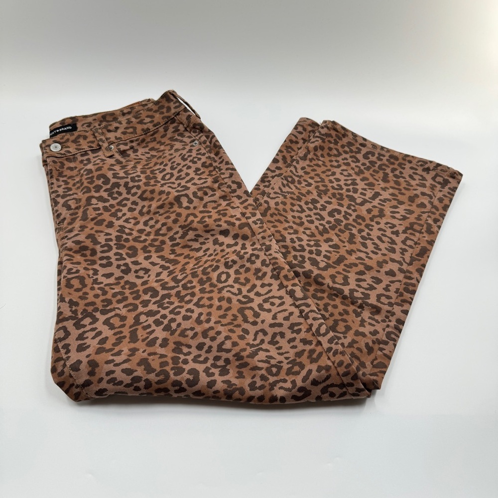 Lucky Brand Leopard Print Jeans Zipper Fly Size 12/31